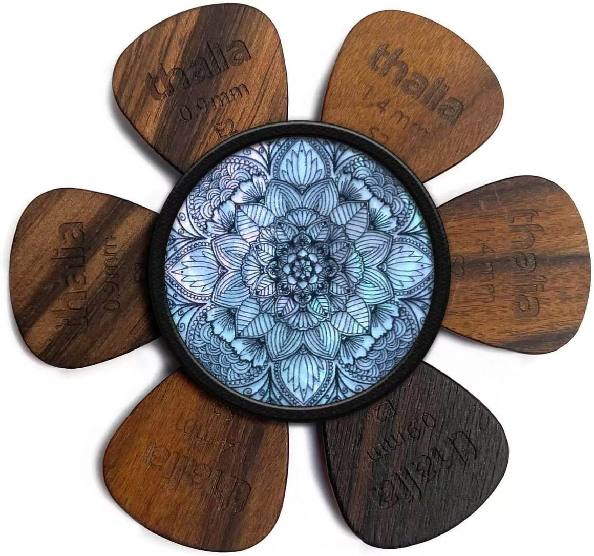 THALIA THPPPMSWP Pearl Mandala Shell Pick Puck w/White Pearl Inlay - Ray's Midbell Music