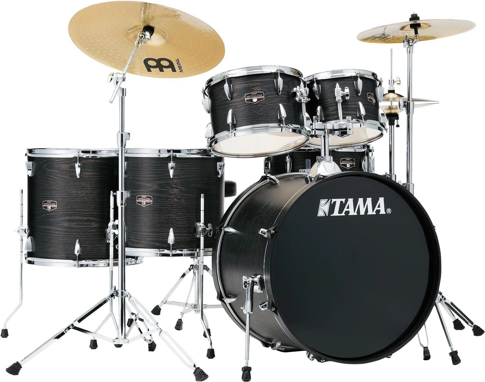 TAMA IE62CBOW 6 Piece Imperialstar Complete Drum Set (Black Oak Wrap)