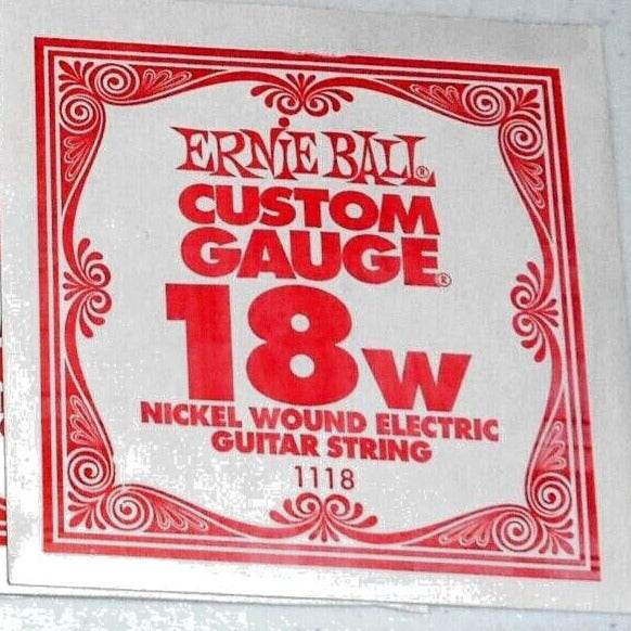 ERNIE BALL E1118 .018 Nickel Wound Electric Guitar String - Ray's Midbell Music