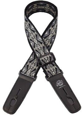 Lock It LIS070RCC 2" Retro Vintage Guitar Strap (Carbon Canyon)