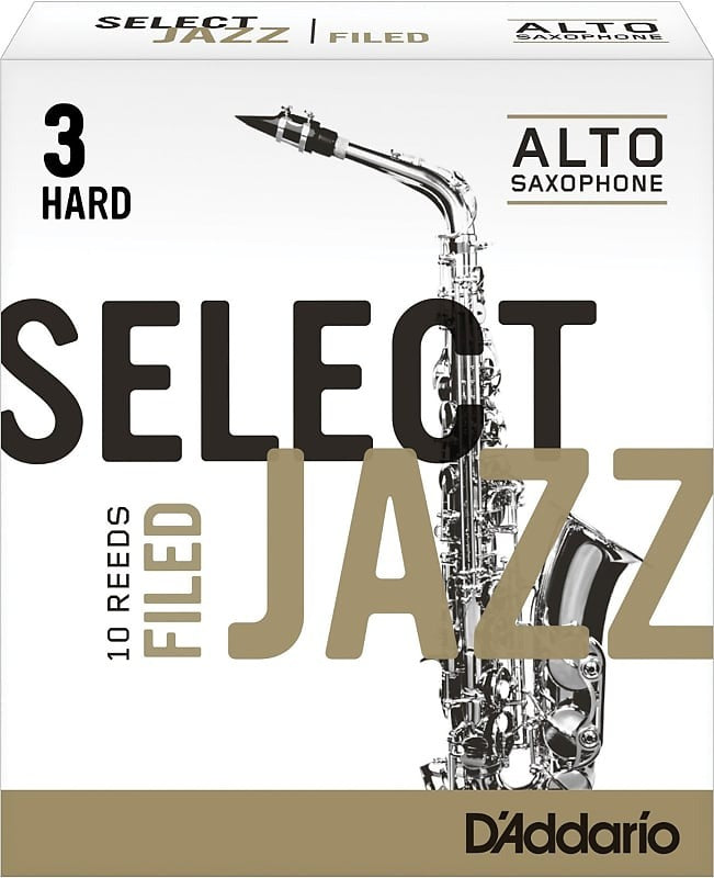 RICO JAZZ SELECT RSF10ASX3H #3H Filed Alto Saxophone Reeds, Box of 10