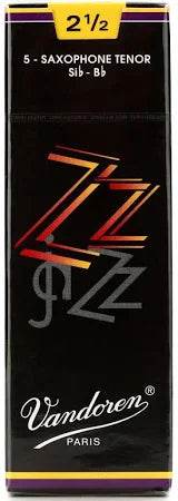 VANDOREN ZZ SR4225 #2.5 Tenor Sax Reeds, Box of 5 - Ray's Midbell Music