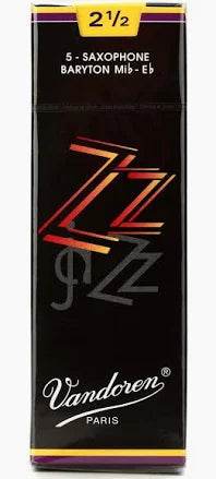 VANDOREN ZZ SR4425 #2.5 Bari Sax Reeds, Box of 5 - Ray's Midbell Music