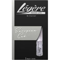 LEGERE LEEUCS25 #2.5 European Cut Bb Clarinet Synthetic Reed