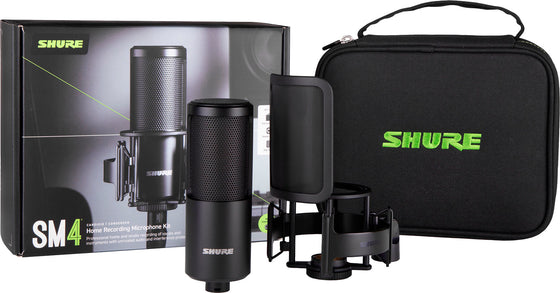 SHURE SM4KKIT SM4 Condenser Mic + Shock Mount/Case