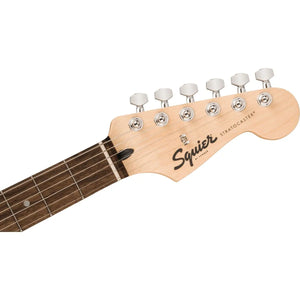 Fender 0373301506 Squier Sonic Series Stratocaster HT H Electric Guitar (Black w/ Black Pickguard)