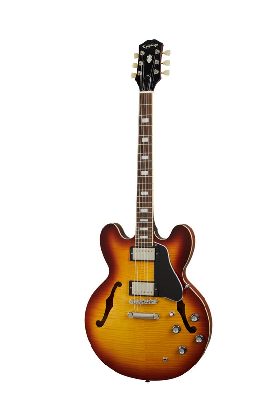 Epiphone EIES335FRTBNH1 Original ES335 Figured Semi-Hollow Electric Guitar (Raspberry Tea Burst)