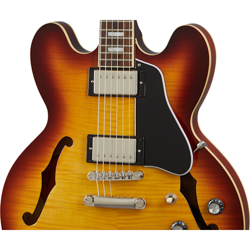 Epiphone EIES335FRTBNH1 Original ES335 Figured Semi-Hollow Electric Guitar (Raspberry Tea Burst)