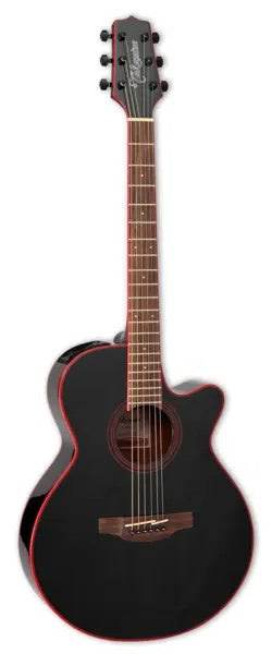 Takamine TAKGF49CECB FXC Cutaway A/E Guitar (Black Sparkle Finish with Red Binding) - Ray's Midbell Music