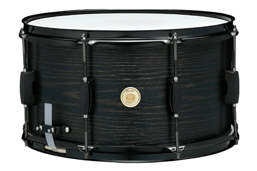 TAMA 14"x8" Woodworks Poplar Snare Drum (Black Oak Wrap) - Ray's Midbell Music