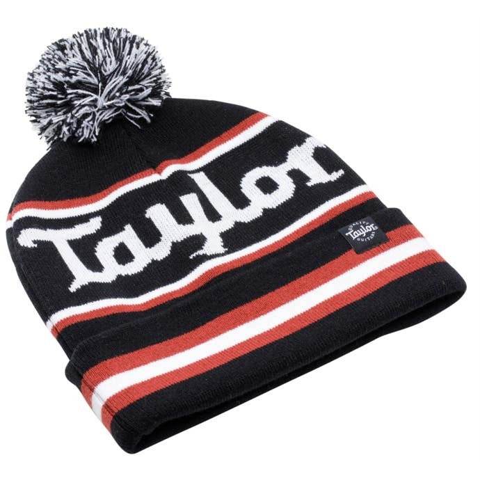 Taylor 3702 Beanie Pom Hat w/ Logo - Ray's Midbell Music