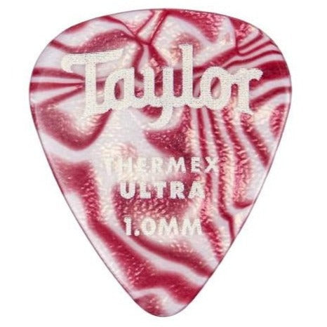 Taylor 70710 Premium Darktone 351 Thermex Ultra Picks, Ruby Swirl, 1mm, 6-Pack