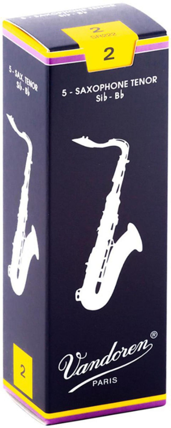 VANDOREN SR222 #2 Tenor Sax Reeds, Box of 5