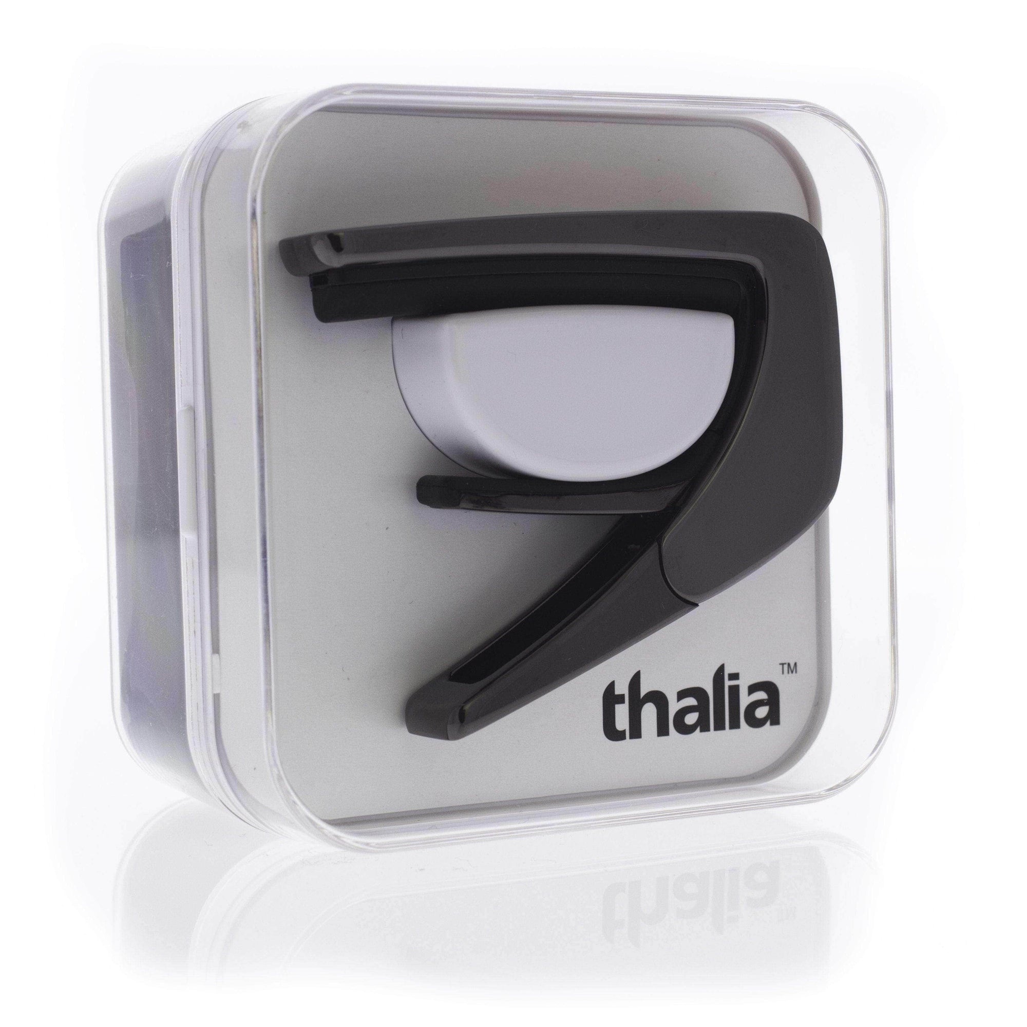 THALIA THCB20108 Black Chrome Finish Capo - Birds on Pearl