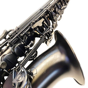 CANNONBALL A5M MidKnight Pro Alto Sax, Big Bell Stone Series Premium, All Black