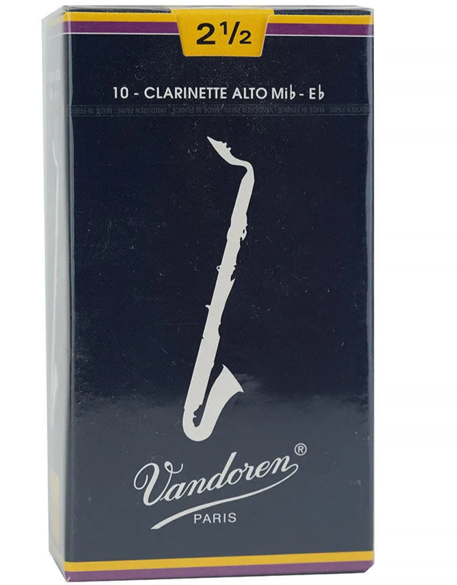 VANDOREN CR1425 #2.5 Alto Clarinet Reeds, Box of 10