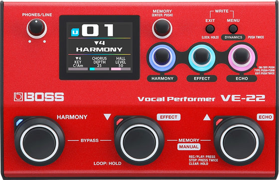 BOSS VE22 Vocal Effects & Looper Pedal