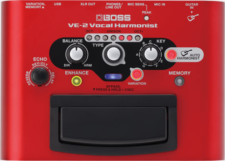 BOSS VE2 Vocal Harmonizer Stomp Box Effect