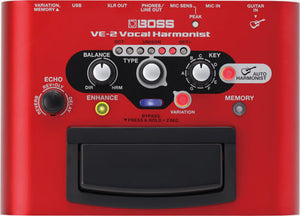 BOSS VE2 Vocal Harmonizer Stomp Box Effect