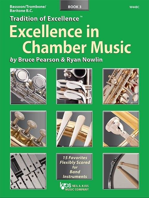 KJOS W44BC Excellence In Chamber Music Book 3 - Trombone/Baritone BC/Bassoon - Ray's Midbell Music