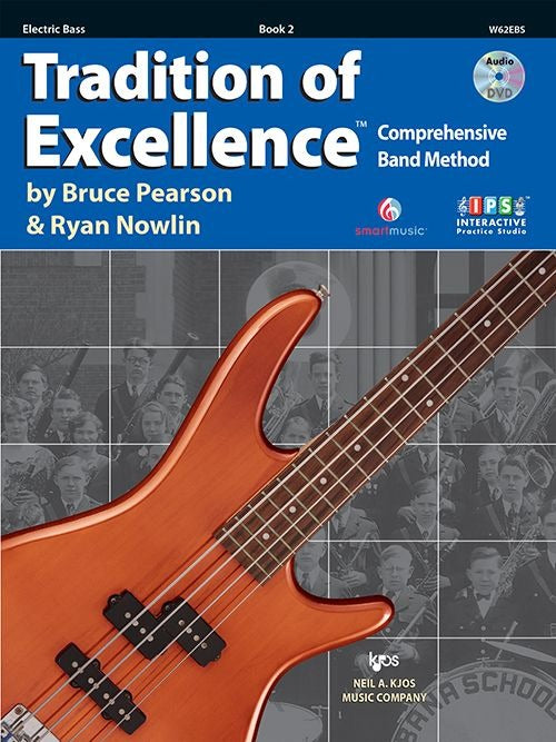 KJOS W62EBS Tradition of Excellence Book 2 Electric Bass Guitar