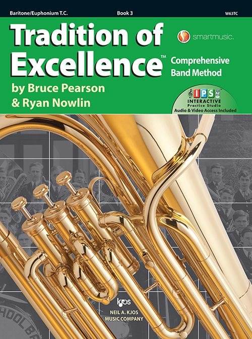 KJOS W63TC Tradition of Excellence Book 3 - Baritone/Euphonium T.C. - Ray's Midbell Music