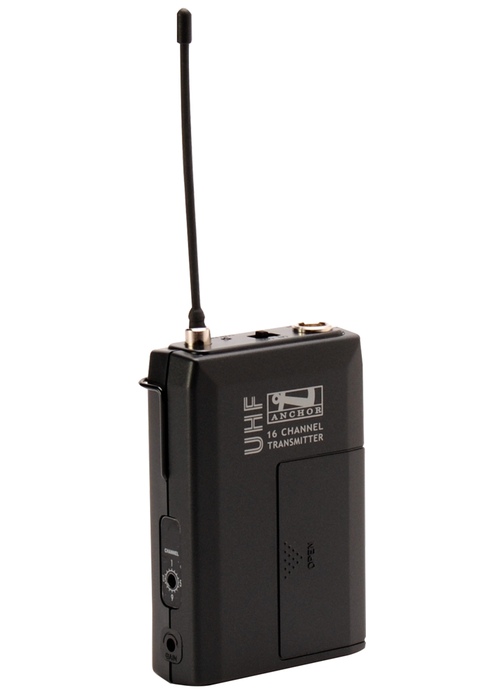 ANCHOR AUDIO WB8000 Wireless Belt Pack Transmitter (540-570 MHz)