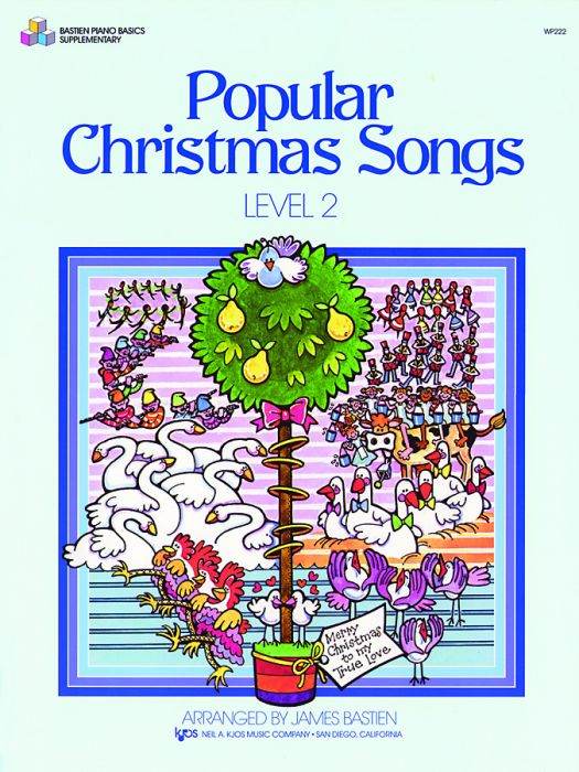 KJOS WP222 Bastien Popular Christmas Songs, Level 2 - Ray's Midbell Music