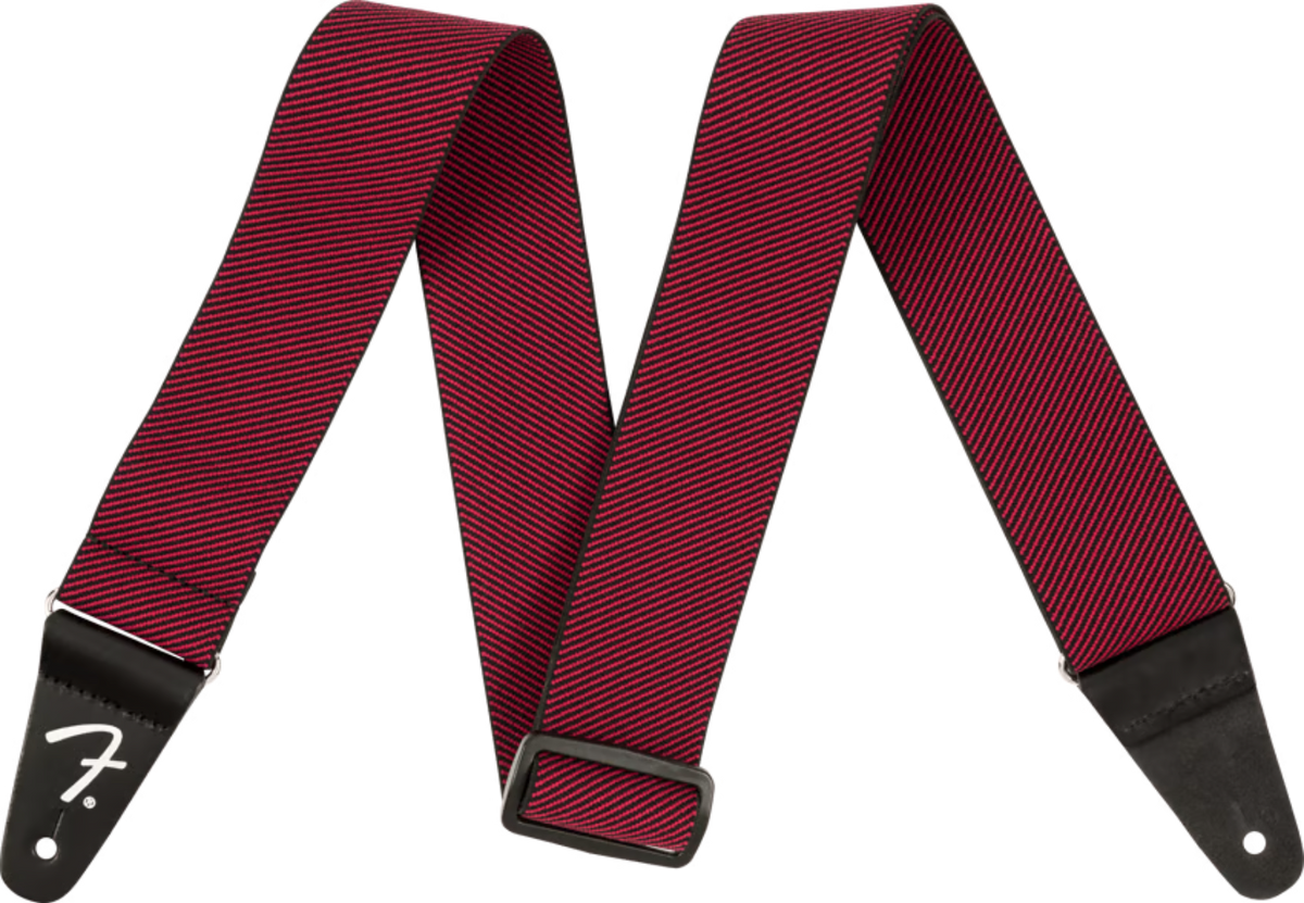 Fender 0990685002 2" WeighLess Tweed Strap, Red