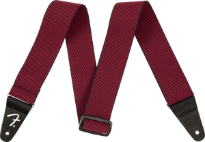Fender 0990685002 2" WeighLess Tweed Strap, Red