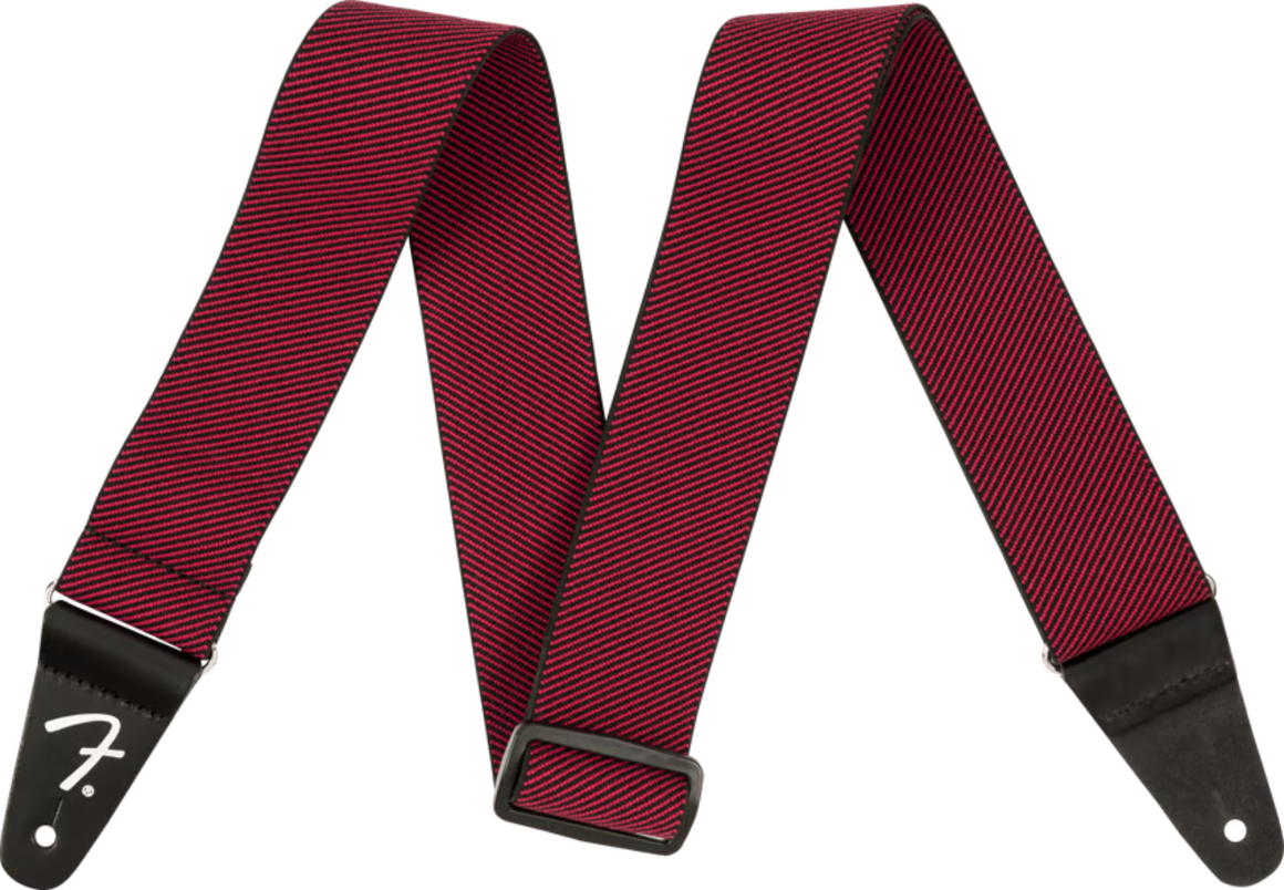 Fender 0990685002 2" WeighLess Tweed Strap, Red