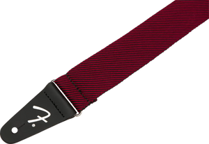 Fender 0991445406 2" Modern Tweed Strap, Black/Red
