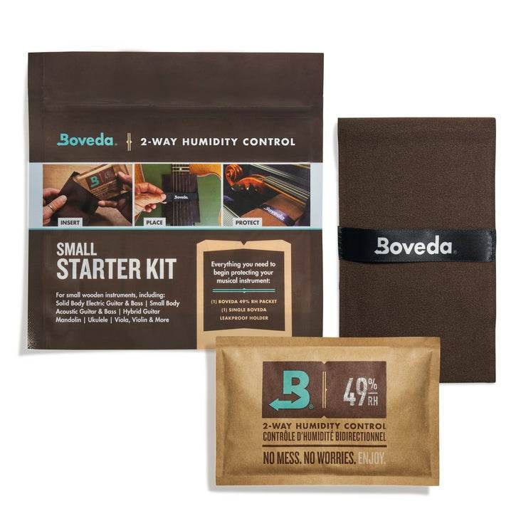 Boveda BVMSK49SM Small Starter Kit - 2-Way Humidity Control for Wood Instruments - 49% RH - Ray's Midbell Music