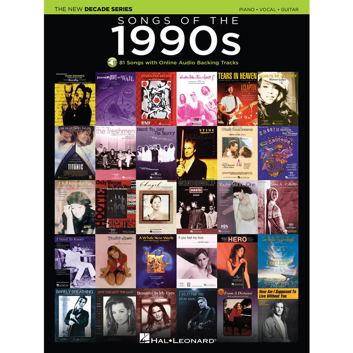 HAL LEONARD HL00137601 Songs of the 1990s - Ray's Midbell Music