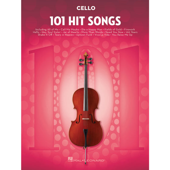 HAL LEONARD 197190 101 Hit Songs for Cello