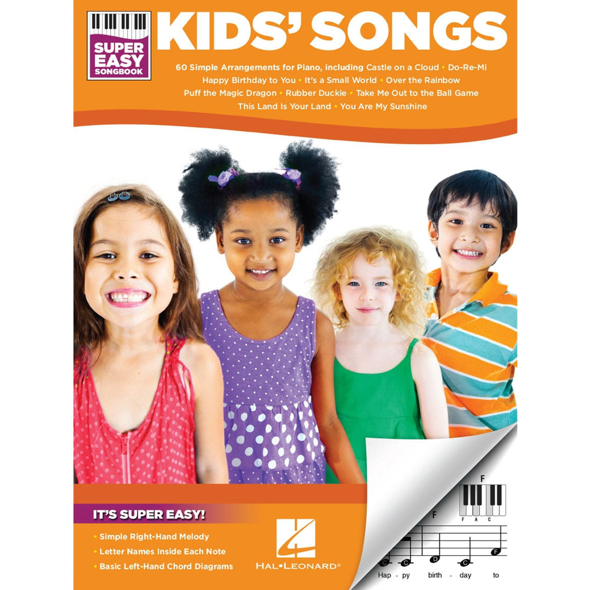 HAL LEONARD HL00198009 Kids' Songs - Super Easy Songbook - Ray's Midbell Music