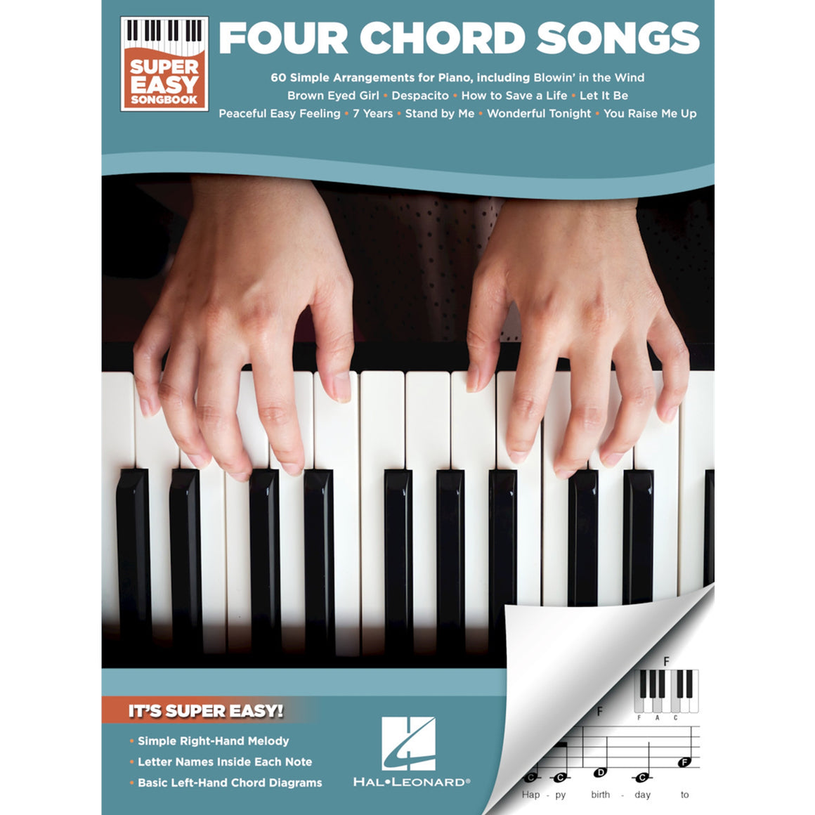 HAL LEONARD 249533 Four Chord Songs - Super Easy Songbook