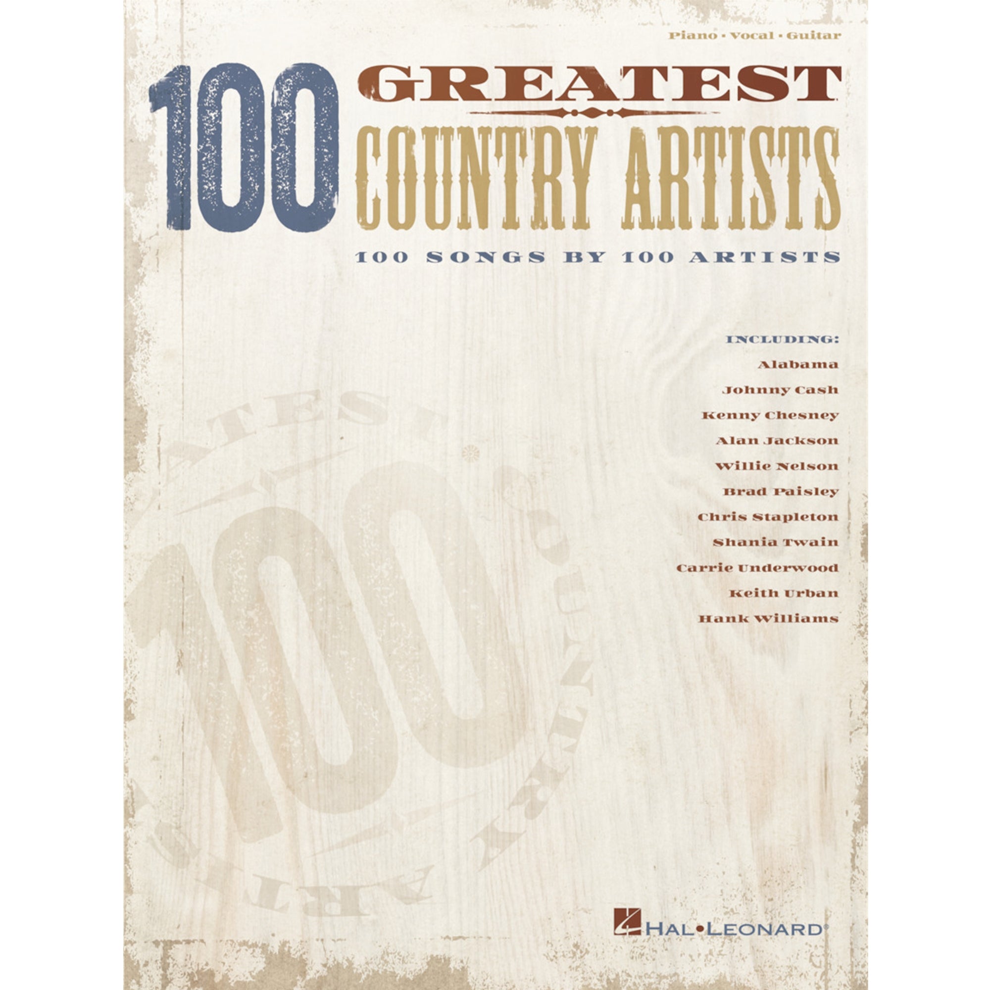 HAL LEONARD 250372 100 Greatest Country Artists