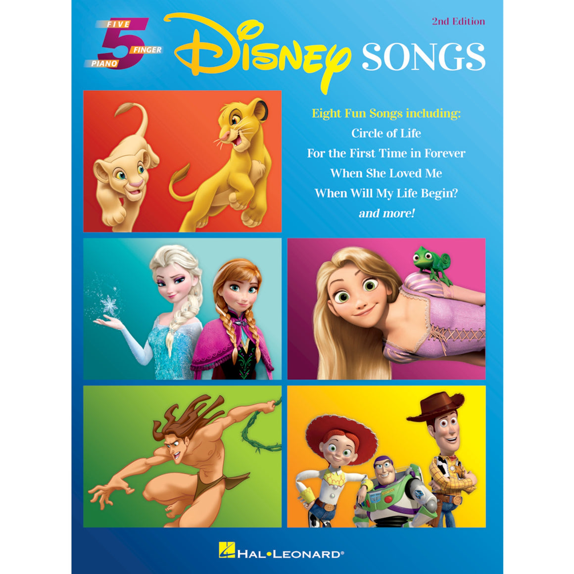 HAL LEONARD 283429 Disney Songs - 2nd Edition Five Finger Piano