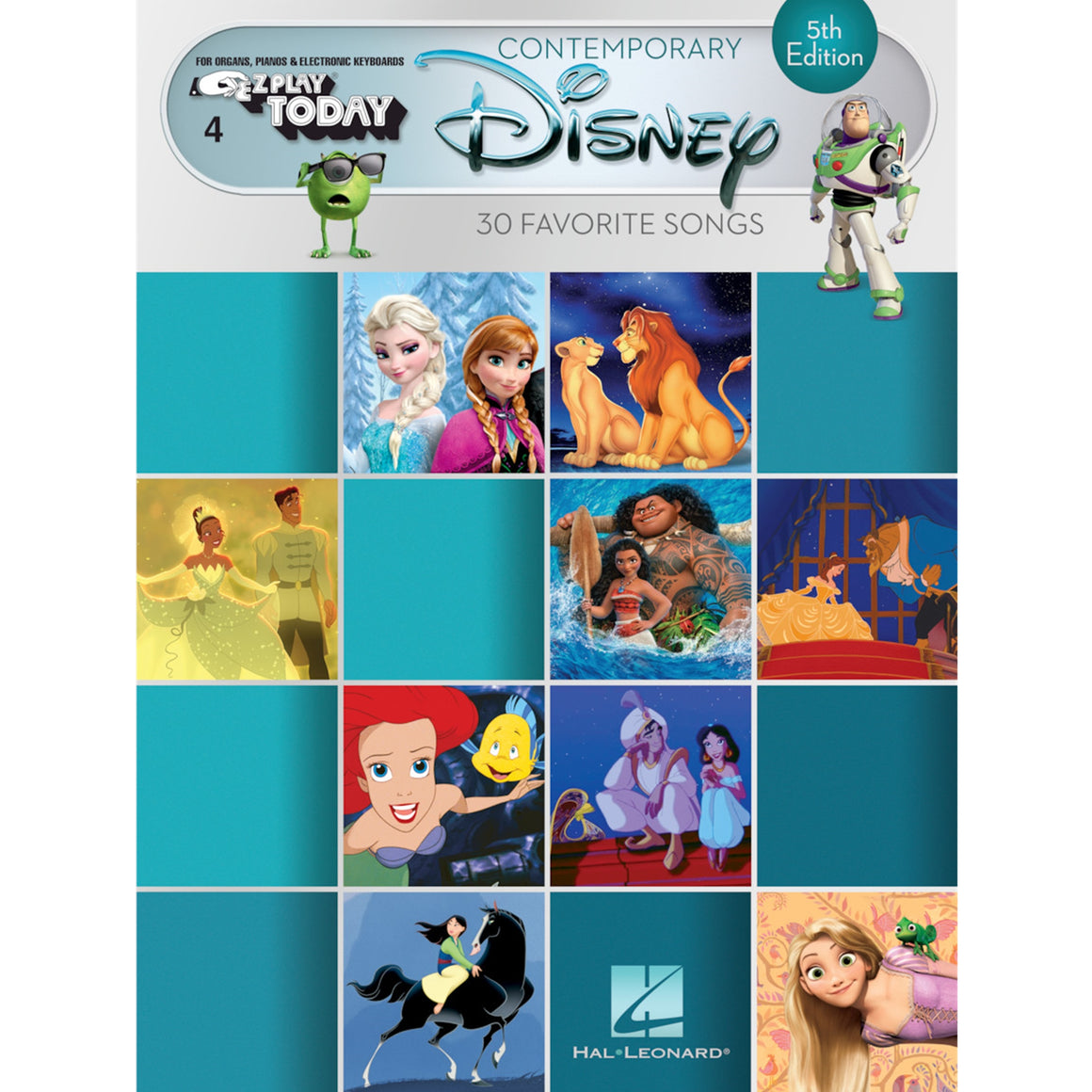 HAL LEONARD 284446 Contemporary Disney - 5th Edition E-Z Play Today