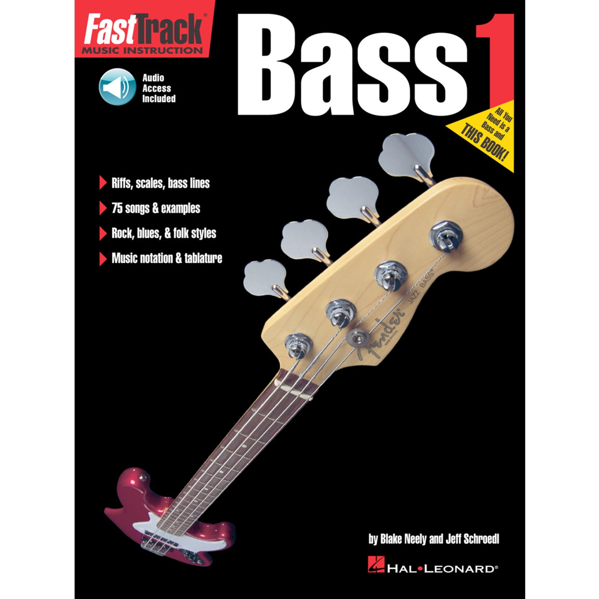 HAL LEONARD 00697284 FastTrack Bass Method - Book 1