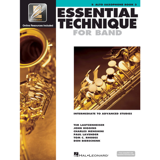 HAL LEONARD HL00862623 Essential Technique Alto Sax Bk 3