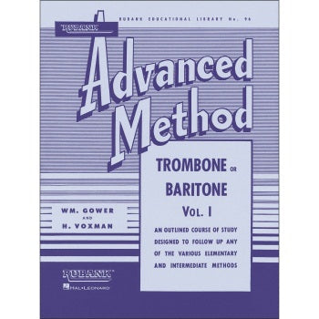 HAL LEONARD HL04470350 Rubank Advanced Method - Trombone or Baritone, Vol. 1