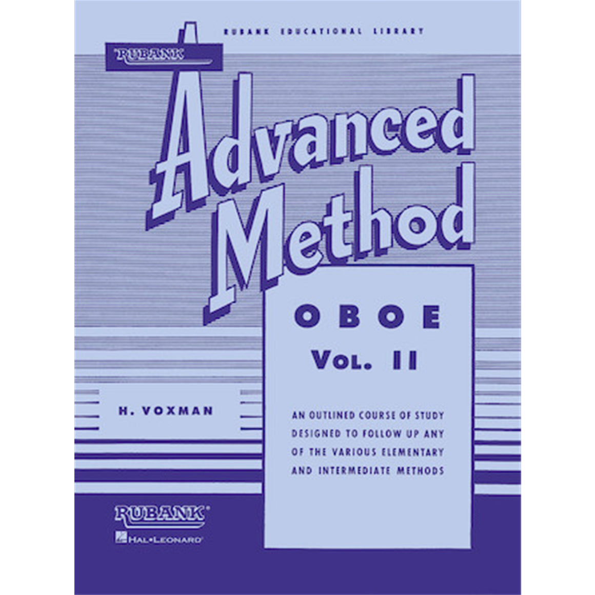 HAL LEONARD 4470420 Rubank Advanced Method - Oboe Vol. 2
