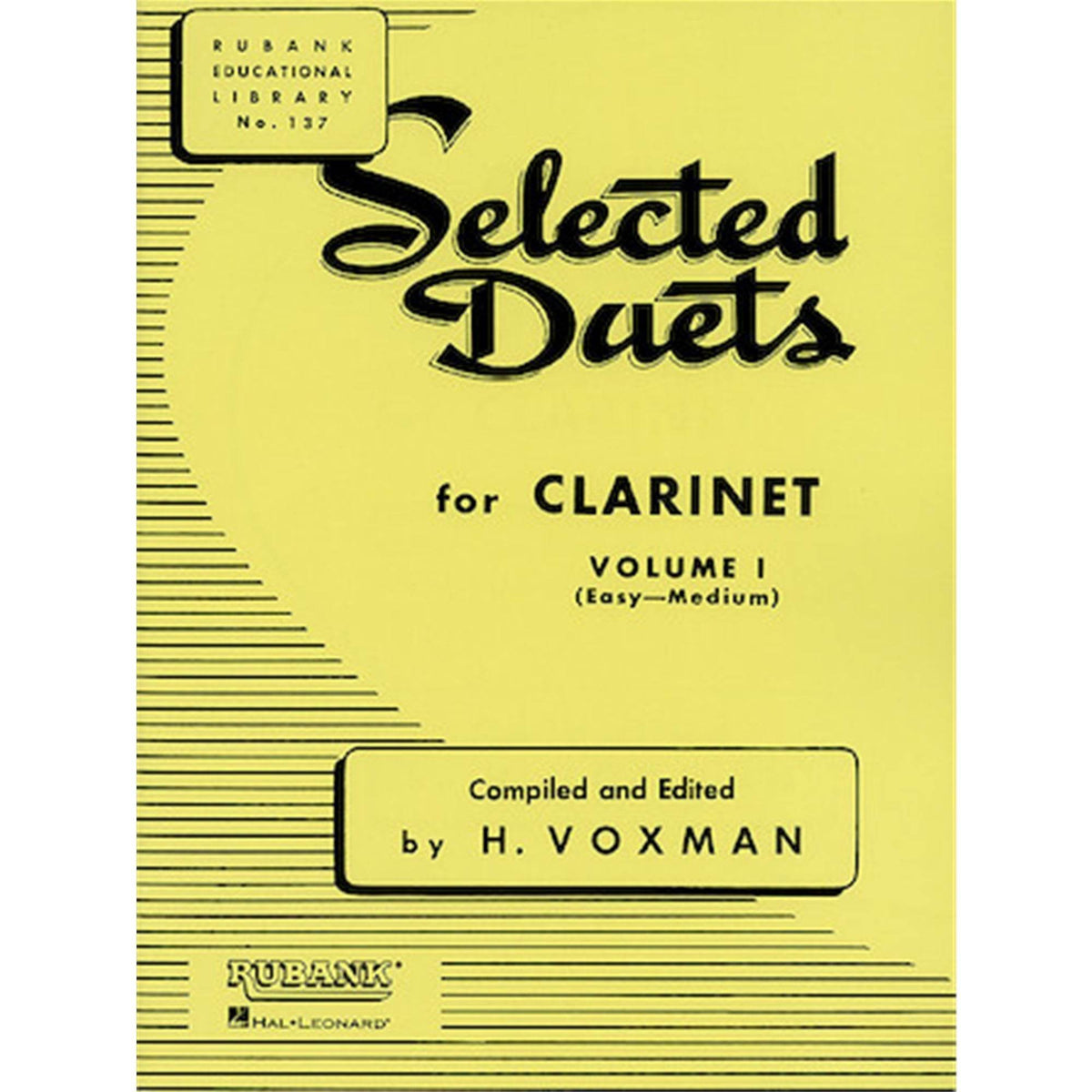 HAL LEONARD HL04470940 Selected Duets Clarinet Vol 1 - Ray's Midbell Music