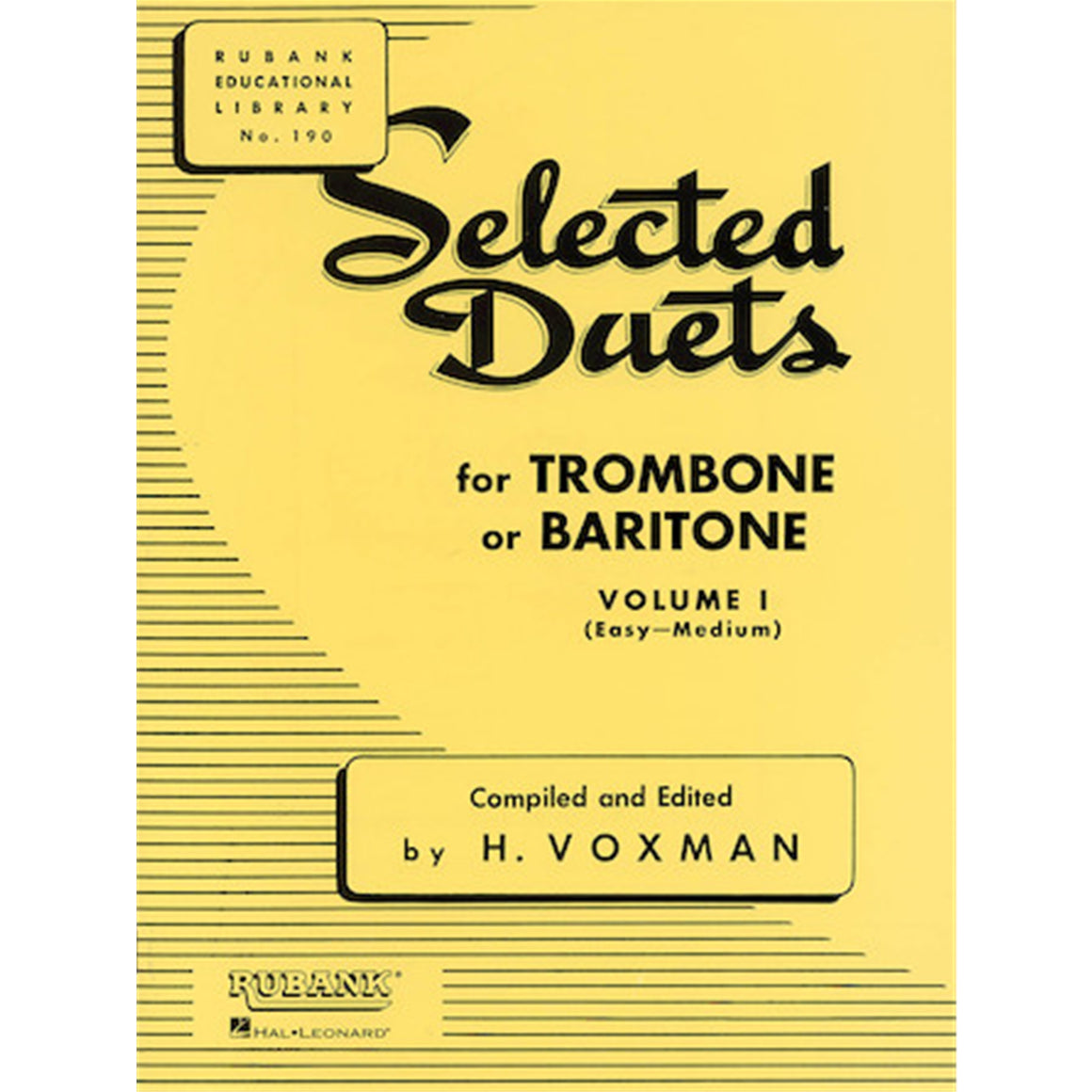 HAL LEONARD 4471020 Selected Duets Trombone/Baritone Vol 1