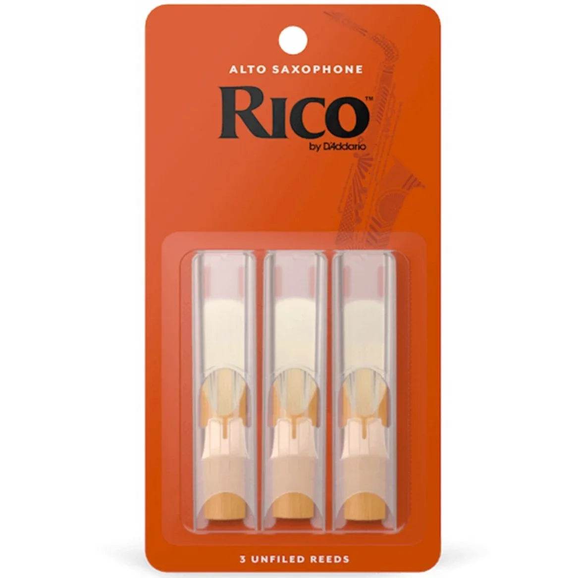 RICO RJA0330 #3 Alto Sax Reeds 3 Pack - Ray's Midbell Music