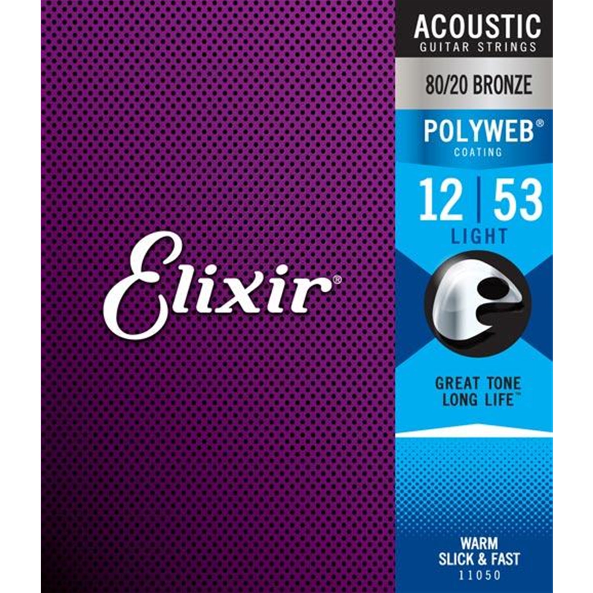 ELIXIR 11050 Polyweb Acoustic Guitar Strings (Light)