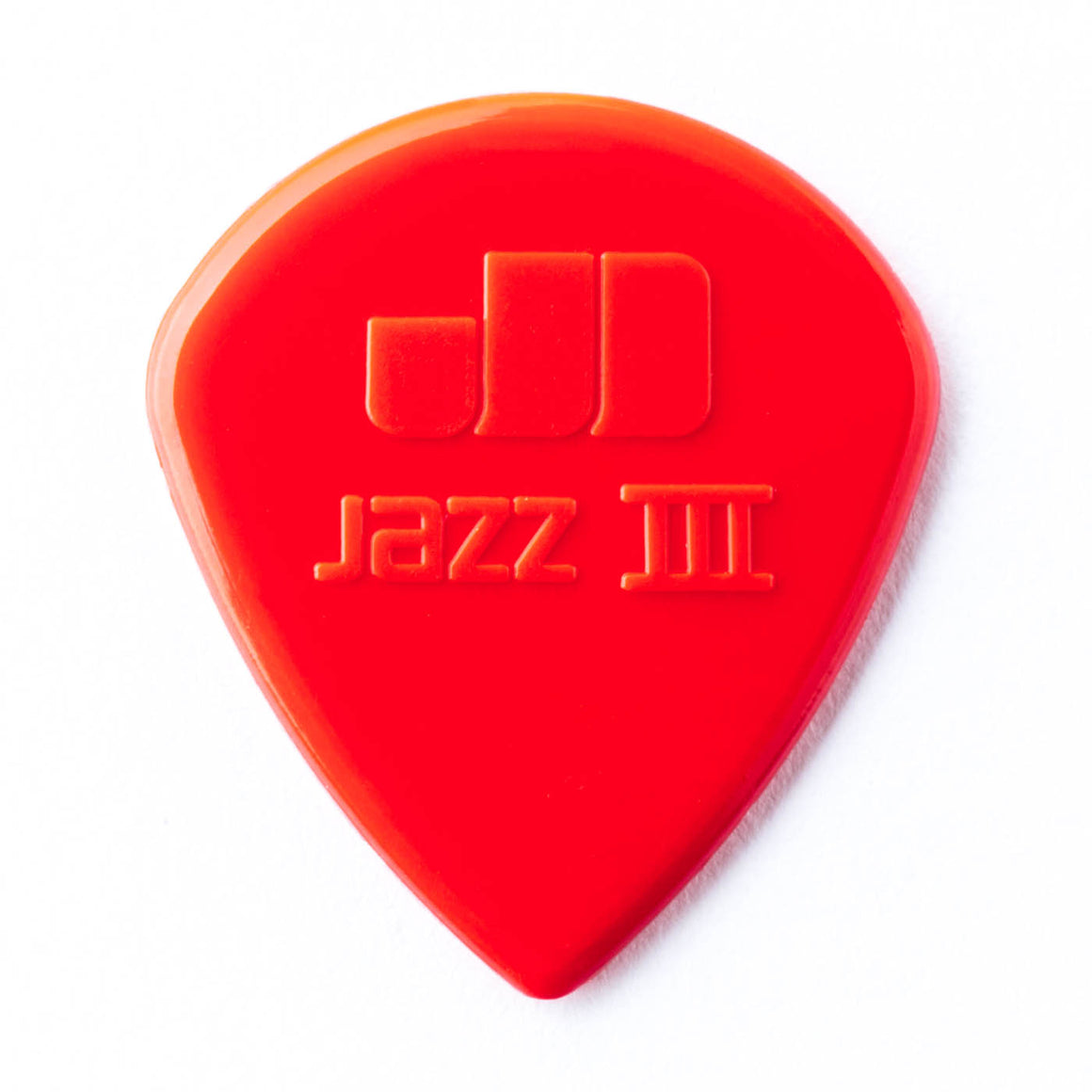 DUNLOP 47P3N Nylon Jazz III Guitar Pick , Red