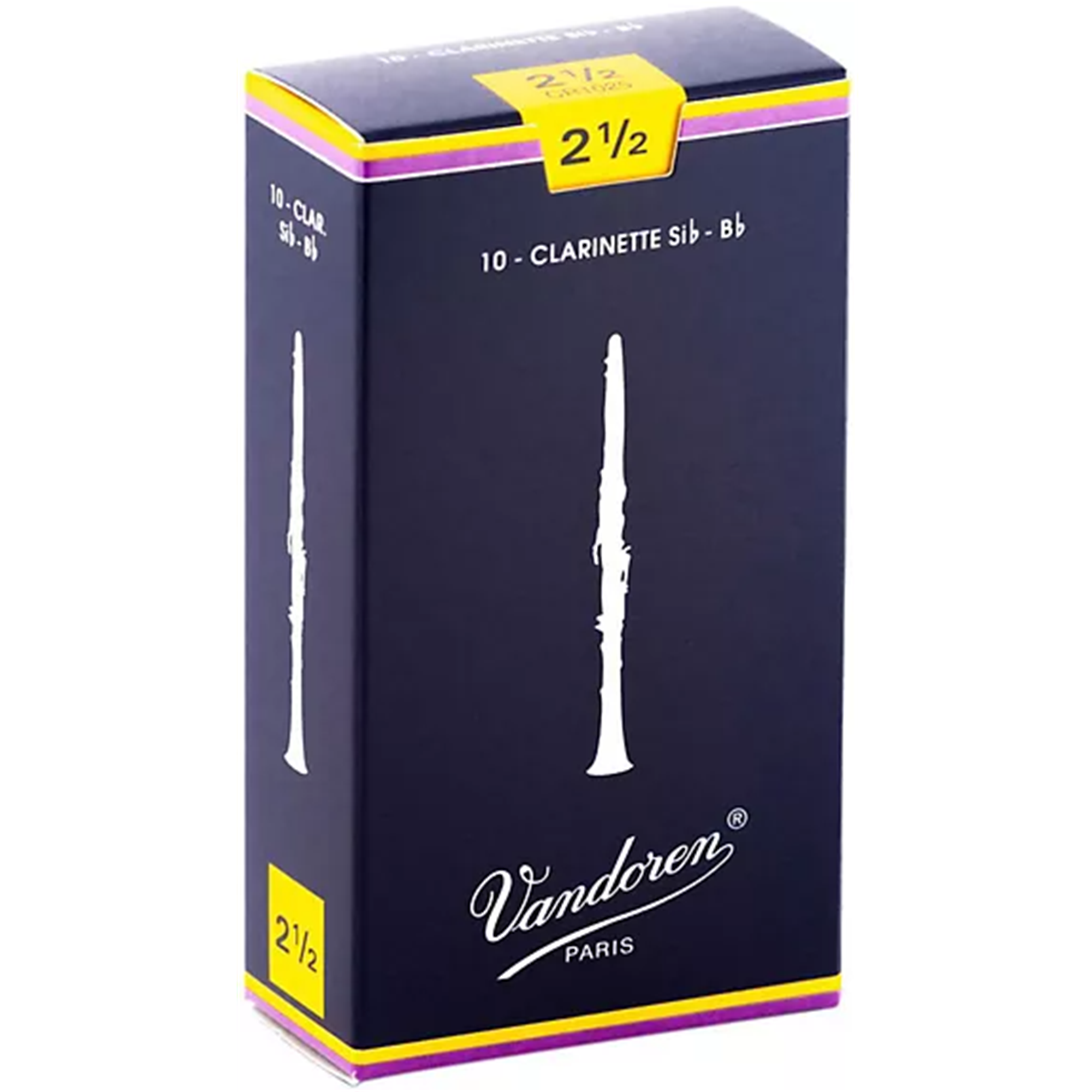VANDOREN CR1025 #2.5 Clarinet Reeds, Box of 10